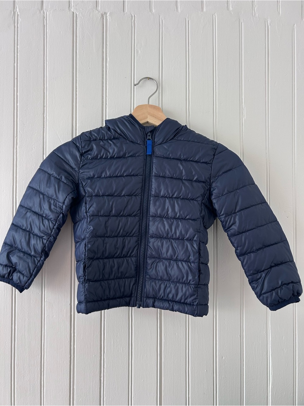 Unisex Primary Navy Puffer Jacket 4t